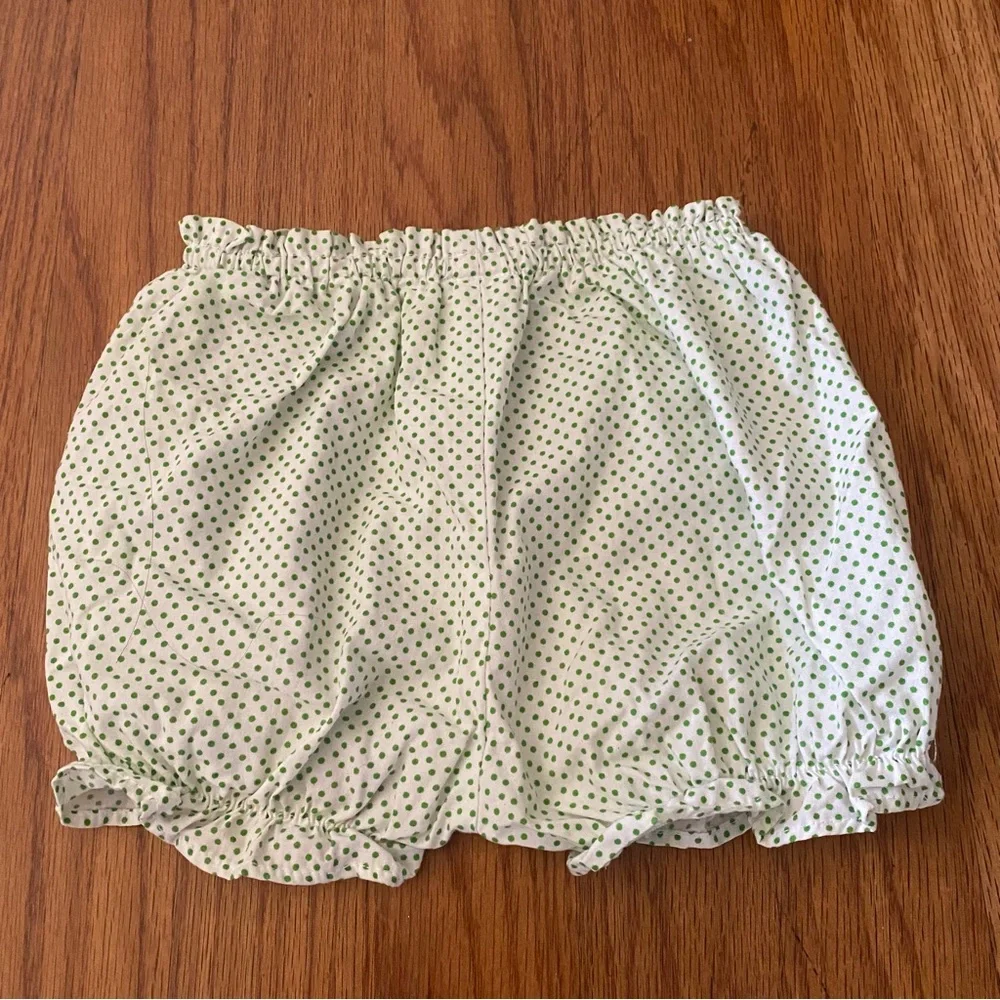 So La Vita Gingham Baby Dress with Matching Polka Dot Bloomer